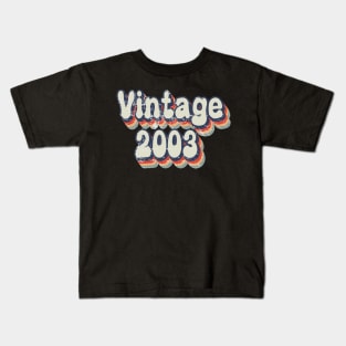 Vintage 2003 birthday Kids T-Shirt